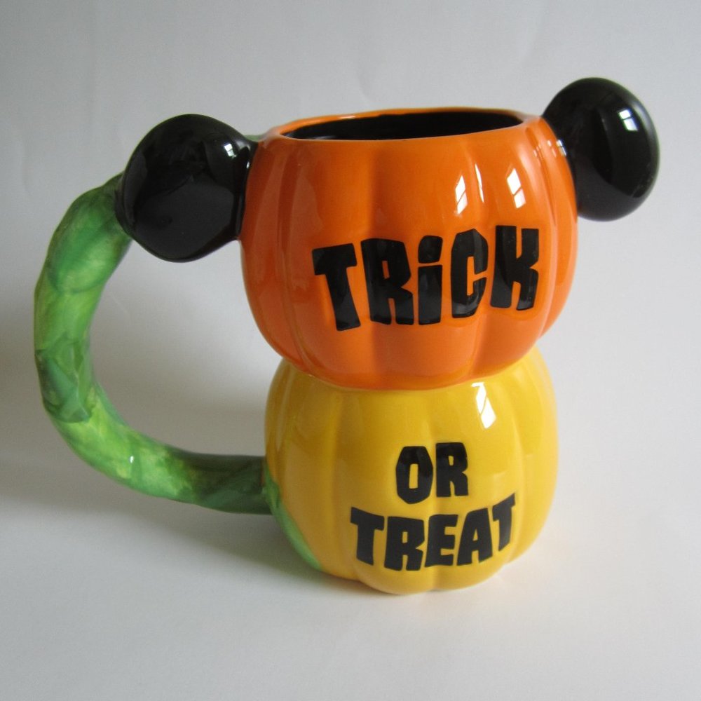 Disney Parks Mickey Mouse Stacked Pumpkin Mug Cup - Picture 2 of 4